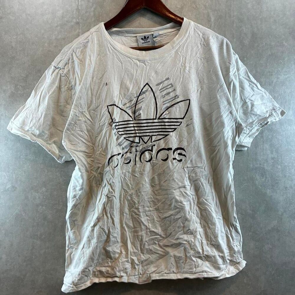 Adidas-originals Men's White and Cream T-shirt